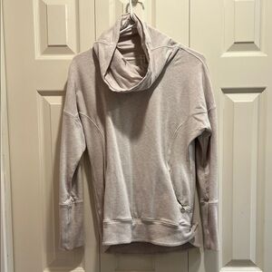 lululemon athletica Light Gray Cowl Neck Sweater